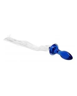 Chrystalino Plug En Verre Tail Bleu 9 X 3.5cm 9 Chrystalino Plug En Verre Tail Bleu 9 X 3.5cm -Sextoys boutique plug en verre tail bleu 9 x 35cm 2