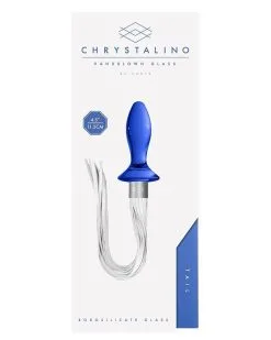 Chrystalino Plug En Verre Tail Bleu 9 X 3.5cm 10 Chrystalino Plug En Verre Tail Bleu 9 X 3.5cm -Sextoys boutique plug en verre tail bleu 9 x 35cm 3