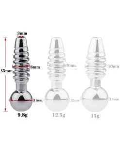 FUKR Plug Pénis Percé Screw 2.5cm - Diamètre 8mm -Sextoys boutique plug penis perce screw 25cm diametre 8mm 3