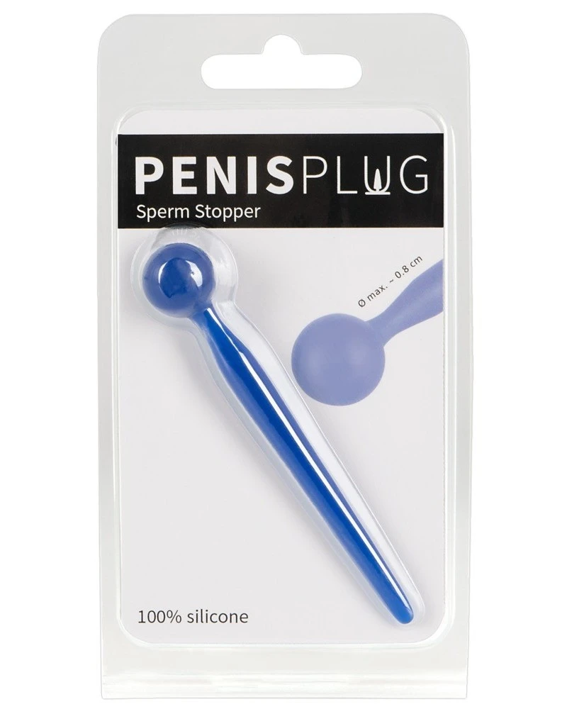 Penis Plug Plug Penis Stop Sperm 8cm - Diamètre 4-8mm Bleu 2 Penis Plug Plug Penis Stop Sperm 8cm - Diamètre 4-8mm Bleu – Image 2