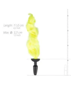 Easytoys Fetish Collection Plug Pony Avec Queue Fluo 9.5 X 3.3cm -Sextoys boutique plug pony avec queue fluo 95 x 33cm 3