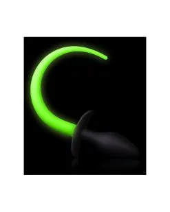 Ouch! Glow Plug Queue De Chien Phosphorescente Glow Tail 8 X 3.2cm -Sextoys boutique plug queue de chien phosphorescente glow tail 8 x 32cm 2