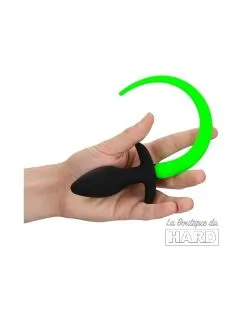 Ouch! Glow Plug Queue De Chien Phosphorescente Glow Tail 8 X 3.2cm -Sextoys boutique plug queue de chien phosphorescente glow tail 8 x 32cm 3
