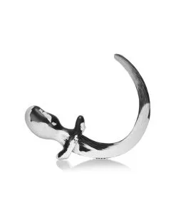 Oxballs Plug Queue Puppy Tail Beagle 9.5 X 5 Cm Blanc