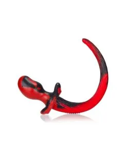 Oxballs Plug Queue Puppy Tail Beagle 9.5 X 5 Cm Rouge
