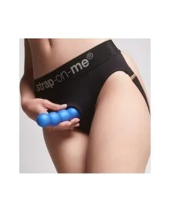 Plug Silicone Balls Strap-On-Me L 15 X 3.9cm Bleu -Sextoys boutique plug silicone balls strap on me l 15 x 39cm bleu 2
