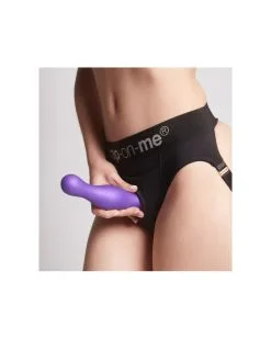 Plug Silicone Curvy Strap-On-Me L 15 X 4.6cm Violet -Sextoys boutique plug silicone curvy strap on me l 15 x 46cm violet 3