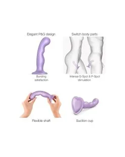 Plug Silicone P&G Strap-On-Me XL 17.5 X 4.2cm Violet -Sextoys boutique plug silicone pg strap on me xl 175 x 42cm violet 2