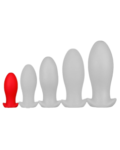 EggPlay Plug Silicone Saurus Egg S 10 X 4.5cm Rouge