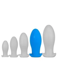 EggPlay Plug Silicone Saurus Egg XL 16.5 X 7.5cm Bleu