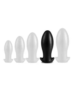 Darksil Plug Silicone Saurus Egg XL 18 X 7.5 Cm Noir