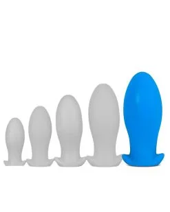 EggPlay Plug Silicone Saurus Egg XXL 18.5 X 8.5cm Bleu