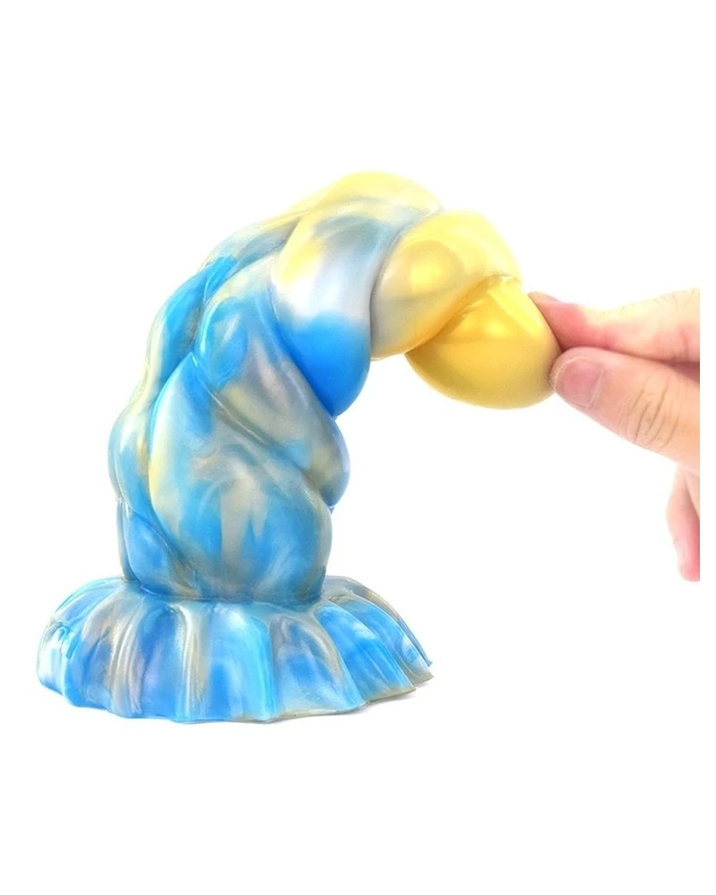 F*CK MY COLOR Plug Skarix 15 X 6cm Doré-Bleu 2 F*CK MY COLOR Plug Skarix 15 X 6cm Doré-Bleu – Image 2