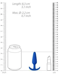 Shots Toys Plug Slim Butt 7.5 X 2cm Bleu 10 Shots Toys Plug Slim Butt 7.5 X 2cm Bleu -Sextoys boutique plug slim butt 75 x 2cm bleu 4