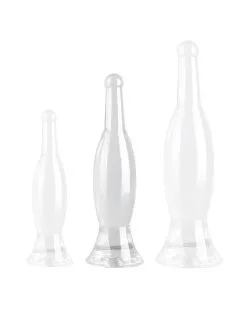ClearlyHorny Plug Transparent Bottle M 22 X 5.5cm