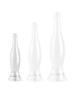 ClearlyHorny Plug Transparent Bottle S 18 X 4.5cm