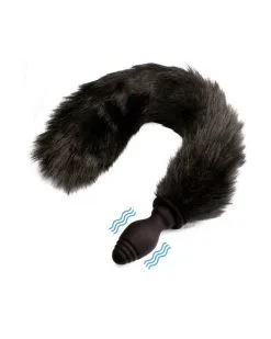 Kinky Puppy Plug Vibrant Avec Queue De Renard 6.5 X 3.1cm