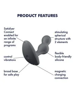 Plug Vibrant Connecté Deep Diver Satisfyer 8 X 3.3cm Noir 10 Plug Vibrant Connecté Deep Diver Satisfyer 8 X 3.3cm Noir -Sextoys boutique plug vibrant connecte deep diver satisfyer 8 x 33cm noir 4