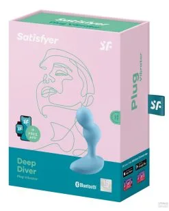Plug Vibrant Connecté Deep Diver Satisfyer 9 X 3.2cm -Sextoys boutique plug vibrant connecte deep diver satisfyer 9 x 32cm 2