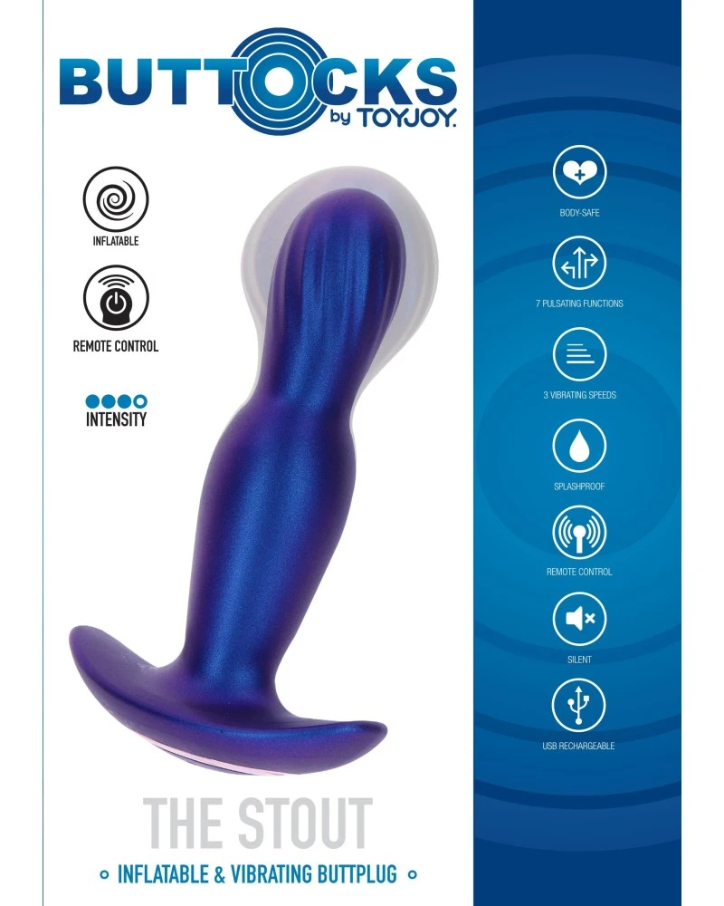 TOYJOY ButtCocks Plug Vibrant Gonflable The Stout 12.5 X 3.6cm 7 TOYJOY ButtCocks Plug Vibrant Gonflable The Stout 12.5 X 3.6cm – Image 7