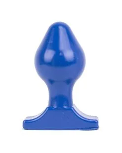 All Black Dildo Plug XL All Blue 13x8cm