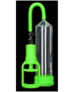 Ouch! Glow Pompe à Pénis Phosphorescente Glow Comfort 20 X 5.5cm -Sextoys boutique pompe a penis phosphorescente glow comfort 20 x 55cm 2