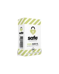 Safe Condoms Préservatifs En Latex King Size XL SAFE X10