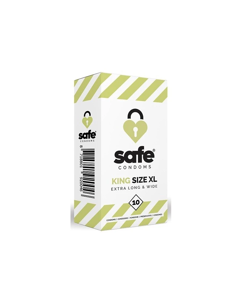 Safe Condoms Préservatifs En Latex King Size XL SAFE X10 1 Safe Condoms Préservatifs En Latex King Size XL SAFE X10