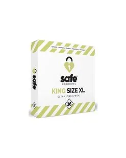 Safe Condoms Préservatifs King Size XL SAFE X36