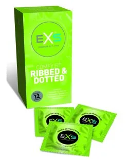 Exs Préservatifs Texturés Ribbed & Dotted X12