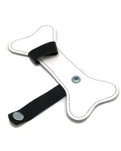 The Red PUPPY OS EN CUIR BLANC -Sextoys boutique puppy os en cuir blanc 3