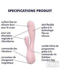 Satisfyer Rabbit Connecté Mono Flex Mauve -Sextoys boutique rabbit connecte mono flex mauve 3