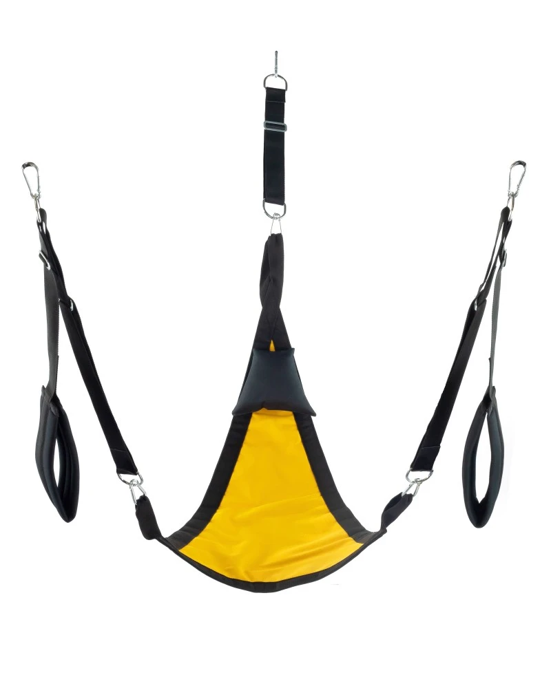 Mr. Sling Sling En Tissu Triangle - Set Complet Jaune 2 Mr. Sling Sling En Tissu Triangle - Set Complet Jaune – Image 2
