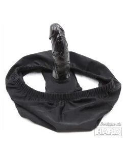 SM Fantasy Slip Avec Plug 12 X 3.8cm Penis Panties Noir