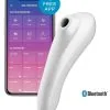 Satisfyer Stimulateur De Cliroris + Vibromasseur Connecté DUAL PLEASURE Blanc