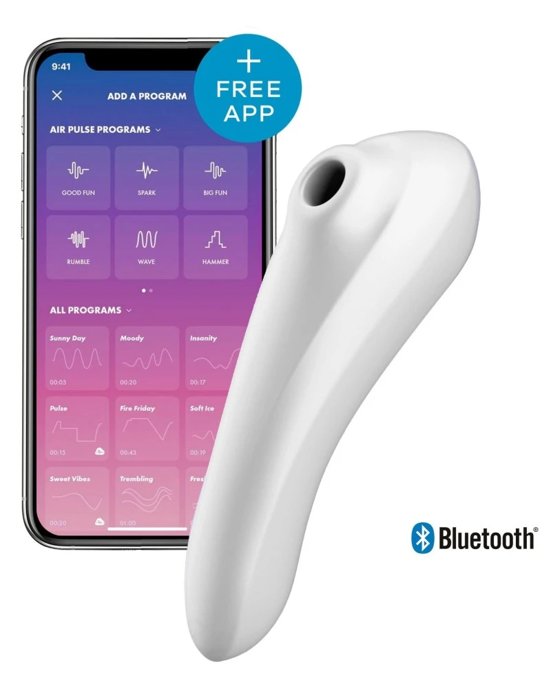 Satisfyer Stimulateur De Cliroris + Vibromasseur Connecté DUAL PLEASURE Blanc 1 Satisfyer Stimulateur De Cliroris + Vibromasseur Connecté DUAL PLEASURE Blanc