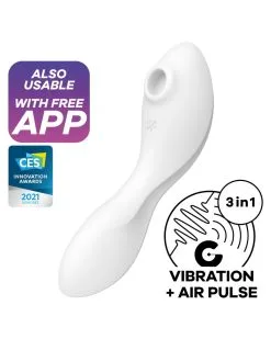 Stimulateur De Clitoris Connecté Curvy Trinity 5+ Satisfyer Blanc -Sextoys boutique stimulateur de clitoris connecte curvy trinity 5 satisfyer blanc 6