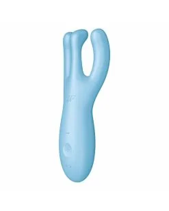 Satisfyer Stimulateur De Clitoris Connecté Threesome 4 14cm Tiurquoise