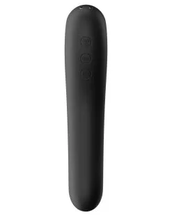 Stimulateur De Clitoris Dual Kiss Satisfyer Noir -Sextoys boutique stimulateur de clitoris dual kiss satisfyer noir 2