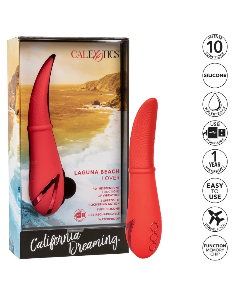 California Dreaming Stimulateur De Clitoris Laguna Beach 18cm Rouge 7 California Dreaming Stimulateur De Clitoris Laguna Beach 18cm Rouge – Image 7