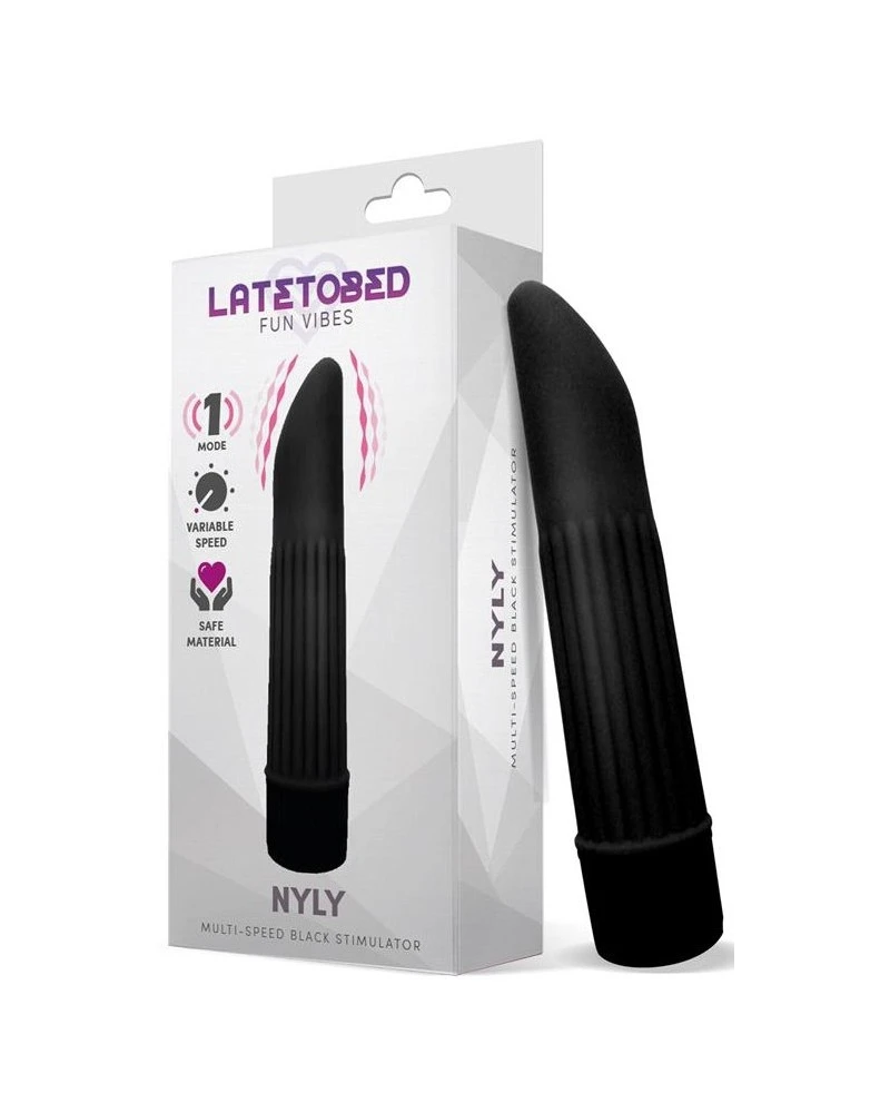 Latetobed Stimulateur De Clitoris Nyly 13 X 2.5cm Noir 3 Latetobed Stimulateur De Clitoris Nyly 13 X 2.5cm Noir – Image 3