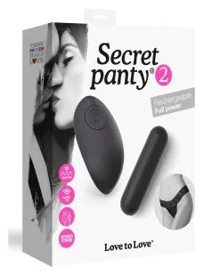 Love To Love Stimulateur De Clitoris Secret Panty 2 Noir -Sextoys boutique stimulateur de clitoris secret panty 2 noir 1