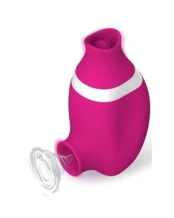 Action Stimulateur De Clitoris Tongue Clit Rose
