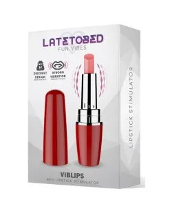 Latetobed Stimulateur De Clitoris Viblips 9.5 X 2.5cm Rouge -Sextoys boutique stimulateur de clitoris viblips 95 x 25cm rouge 1
