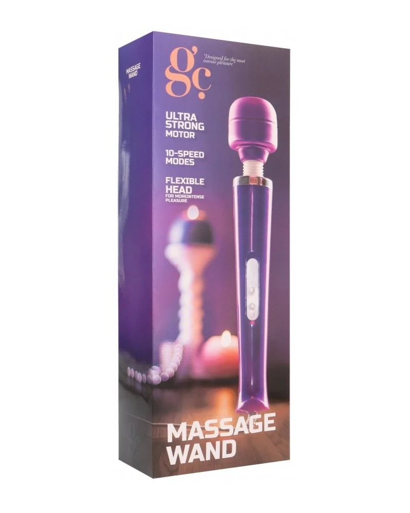 Gc Stimulateur Mega Wand 32cm - Tête 6cm Violet 2 Gc Stimulateur Mega Wand 32cm - Tête 6cm Violet – Image 2