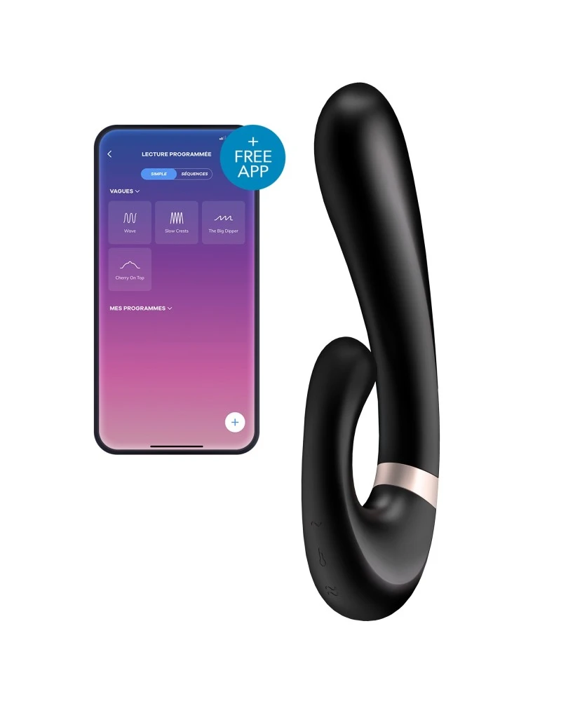 Stimulateur Point G Connecté Heat Wave Satisfyer 14 X 3.5cm Noir 1 Stimulateur Point G Connecté Heat Wave Satisfyer 14 X 3.5cm Noir