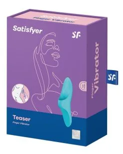 Stimulateur Polyvalent Teaser Finger Satisfyer Turquoise 8 Stimulateur Polyvalent Teaser Finger Satisfyer Turquoise -Sextoys boutique stimulateur polyvalent teaser finger satisfyer turquoise 1