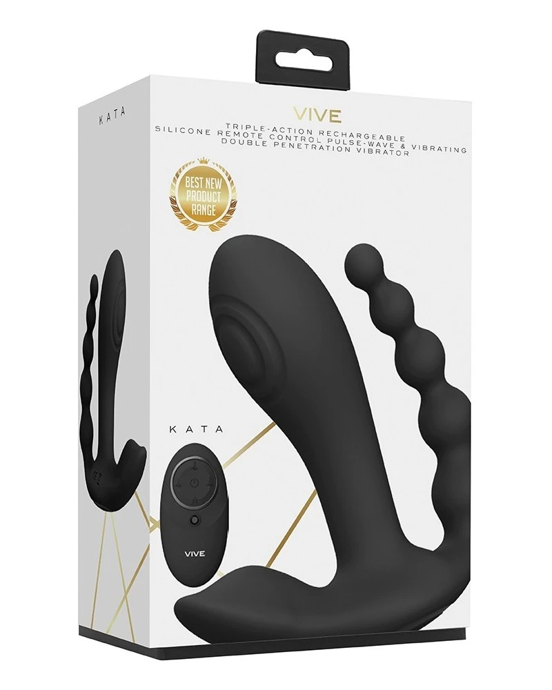 Vive Stimulateur Triple KATA Noir 2 Vive Stimulateur Triple KATA Noir – Image 2