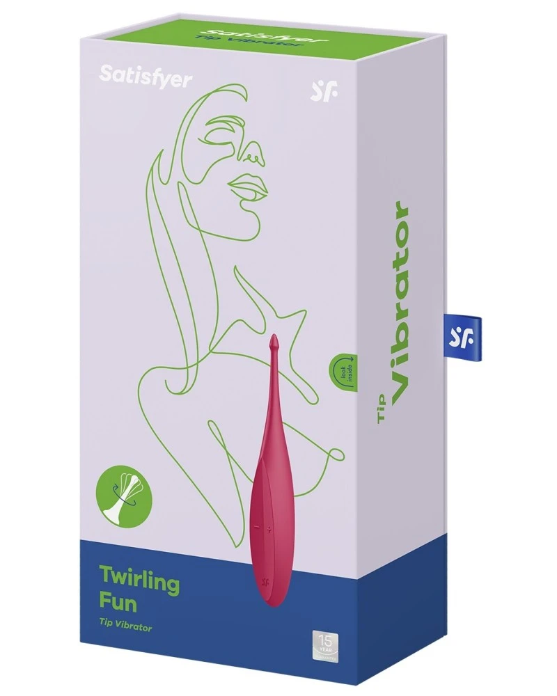 Stimulateur Twirling Fun Satisfyer 17cm Rouge 2 Stimulateur Twirling Fun Satisfyer 17cm Rouge – Image 2