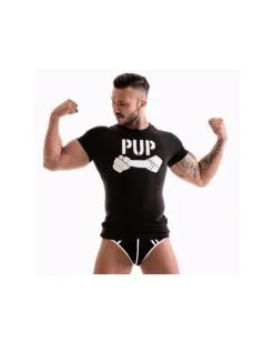 Generique T-shirt Pup Noir-Blanc